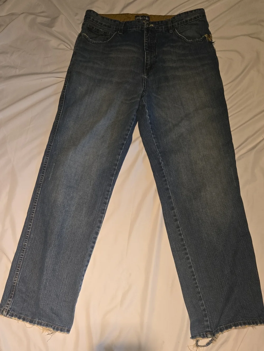 Pelle Pelle Men’s Relaxed Blue Denim Jeans